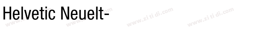 Helvetic Neuelt字体转换